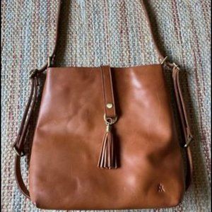 Elevate Tan Leather Mini Slingback Bag